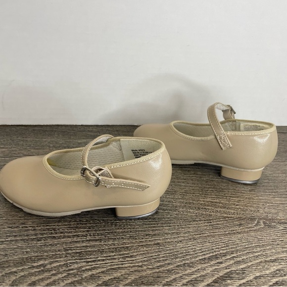 Revolution Dancewear Tan Tap Shoes. Size 11.5 girls. Pre-owned. - Picture 4 of 10